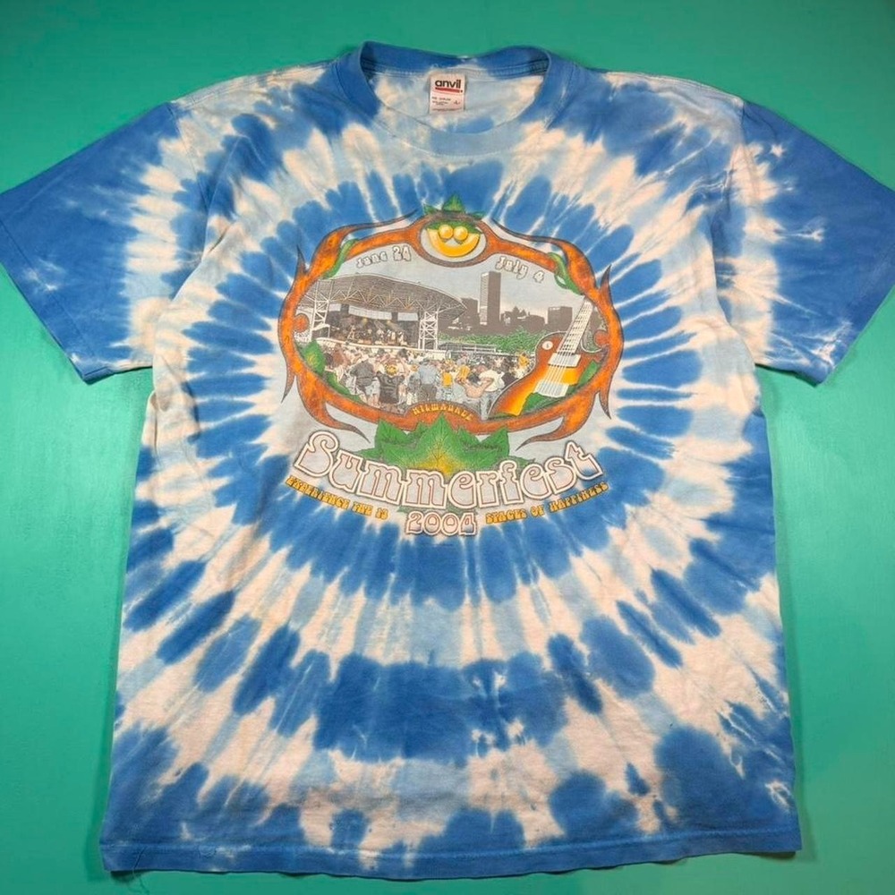 Vintage 2004 summer fest Milwaukee tie dye festival tee Milwaukee summerfest Tee